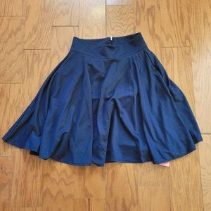 NWT Navy Blue Swing Skirt
